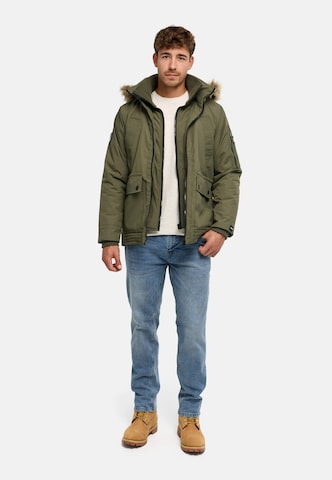 INDICODE JEANS Winter Jacket 'Mois' in Green