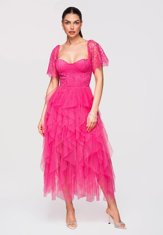 Ombre Cocktailkleid in Pink