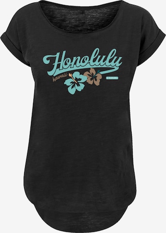 F4NT4STIC Shirt 'Honolulu' in Zwart: voorkant