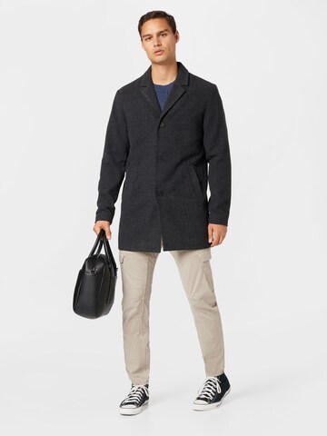 Manteau mi-saison 'TOBY' JACK & JONES en gris