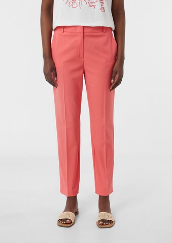 COMMA Regular Pantalon in Oranje