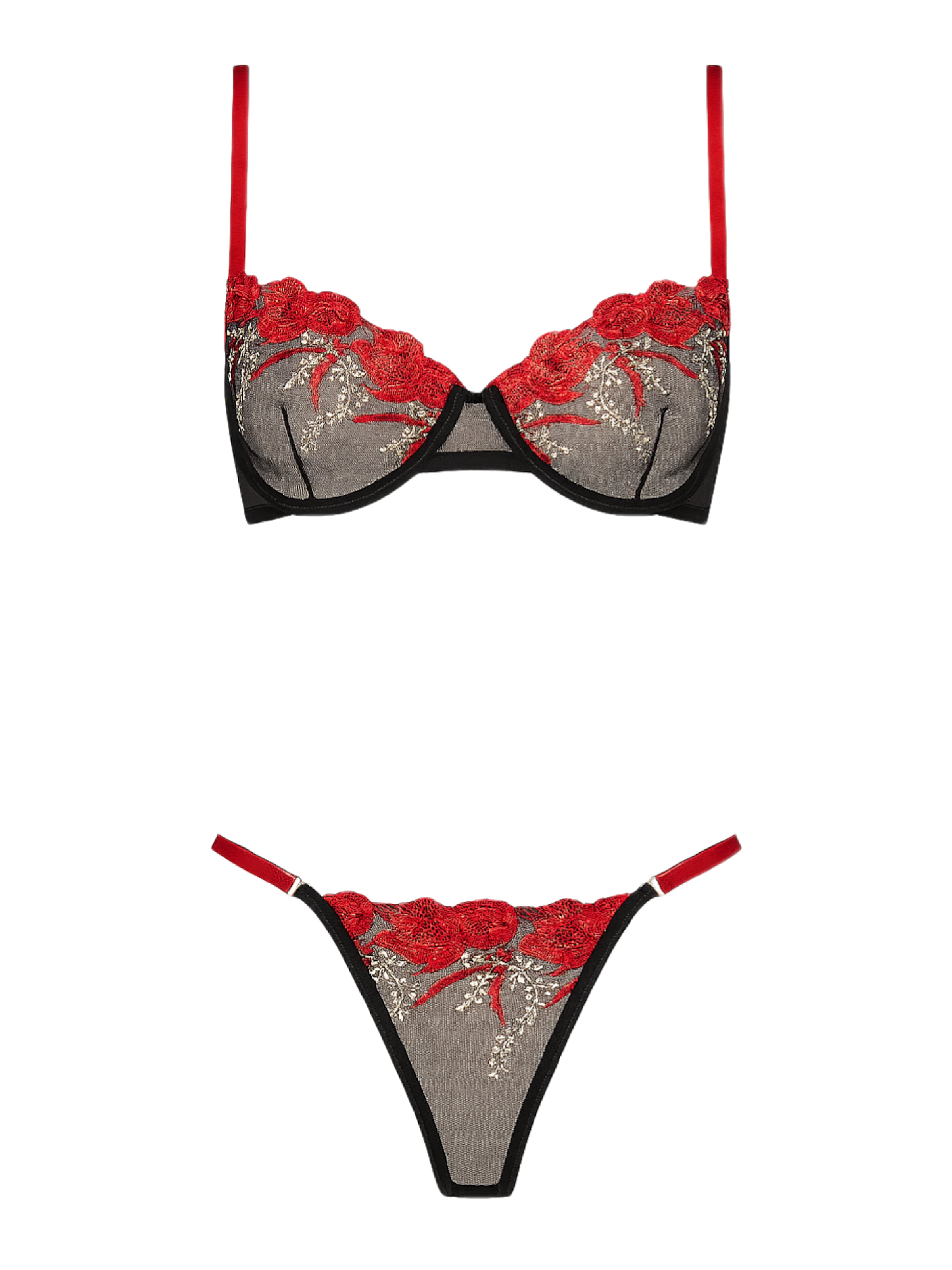 C&City T-shirt Underwear sets in Black: front