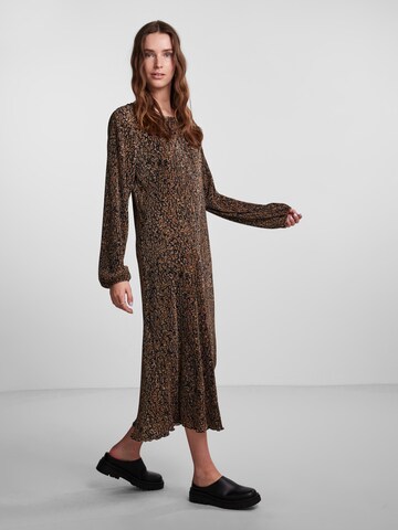 PIECES Dress 'Johanne' in Brown