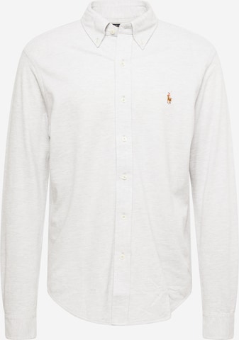 Coupe regular Chemise Polo Ralph Lauren en gris : devant