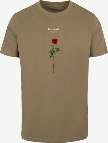 Mister Tee T-Shirt ' Lost Youth Rose' in Beige: Vorderseite