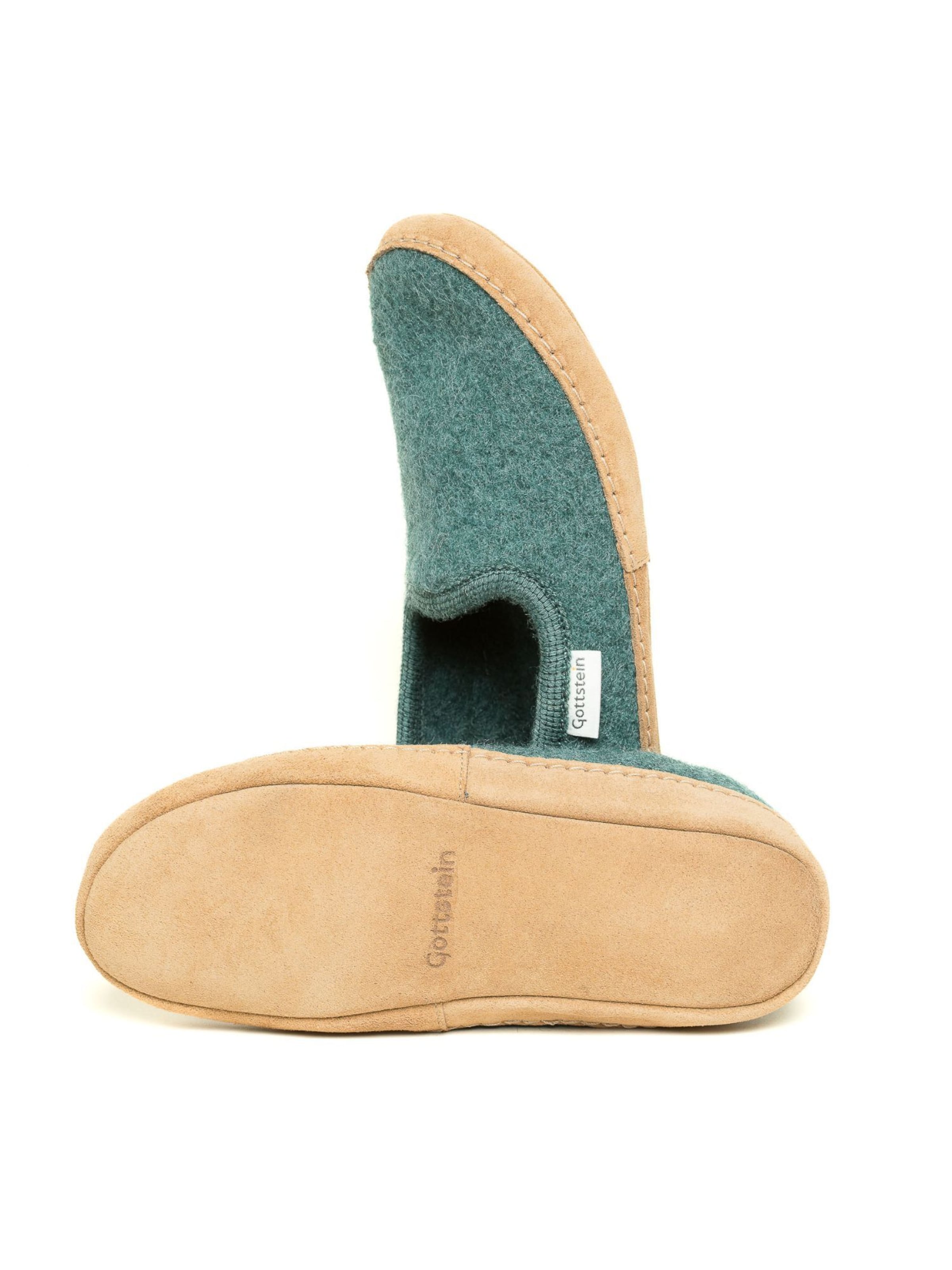Gottstein Hausschuh 'Walkpantoffel Cheyenne'‌‌‌ in Grün
