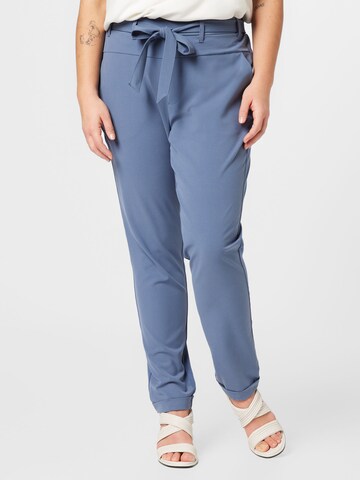 KAFFE CURVE Regular Broek 'Jia' in Blauw: voorkant