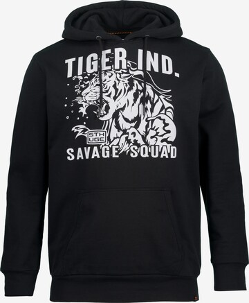 Sweat-shirt STHUGE en noir : devant