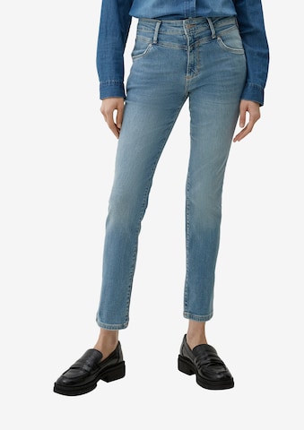 s.Oliver Slimfit Jeans in Blauw: voorkant