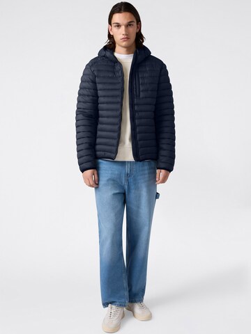 Champion Authentic Athletic Apparel Prechodná bunda - Modrá