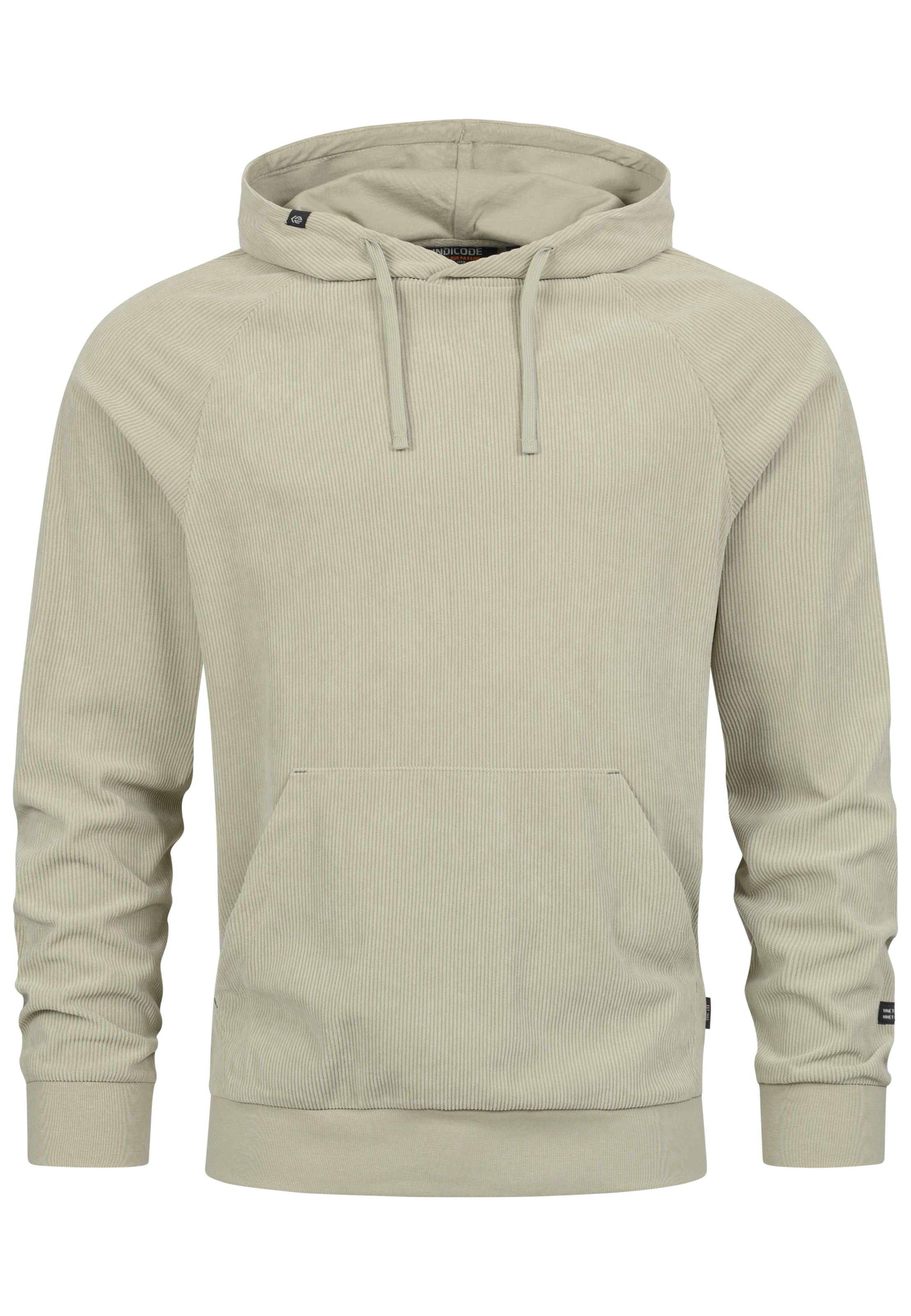 INDICODE JEANS Sweatshirt 'Nemoto' in Beige: voorkant