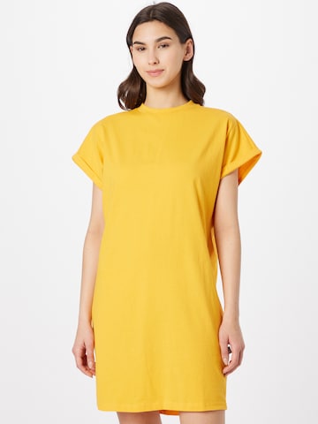 Urban Classics Dress in Yellow: front