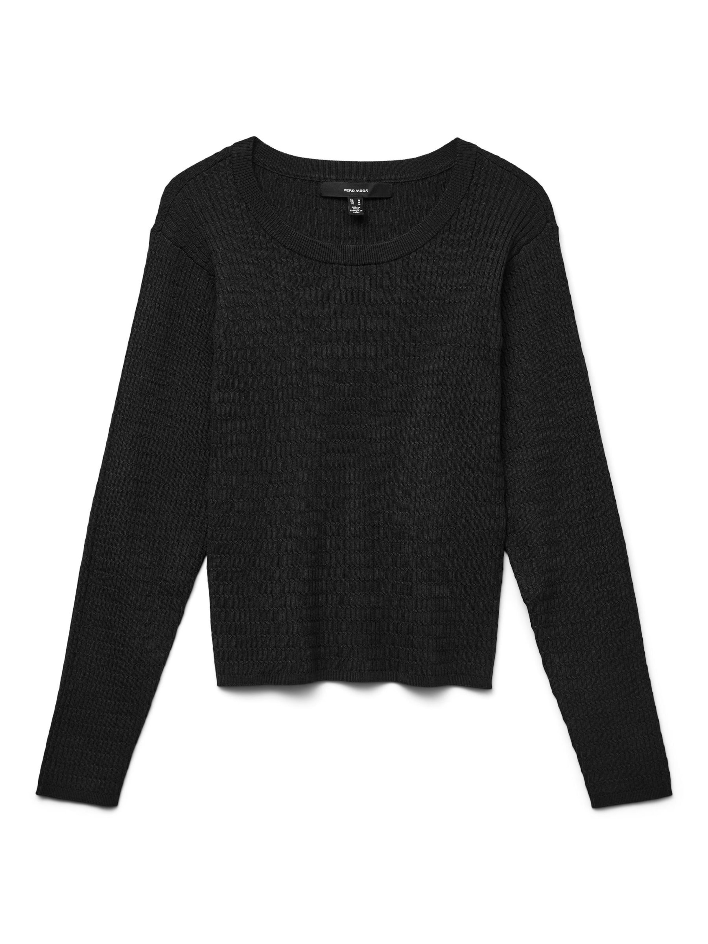 Pull-over 'VMSilje' VERO MODA en noir : devant