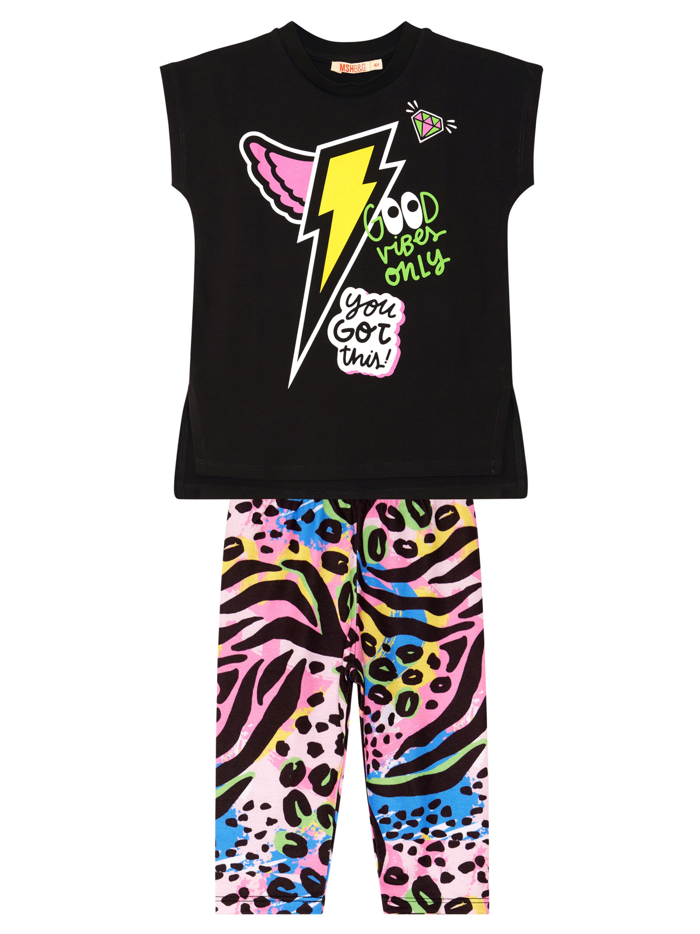 Denokids Set 'Good Vibes' in Mischfarben: Vorderseite