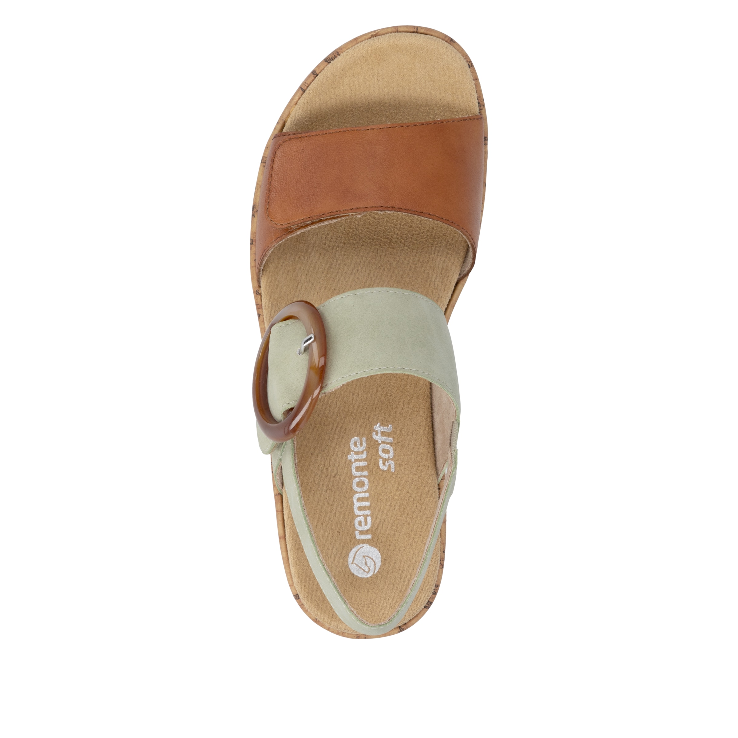 REMONTE Strap sandal 'R6853' in Brown