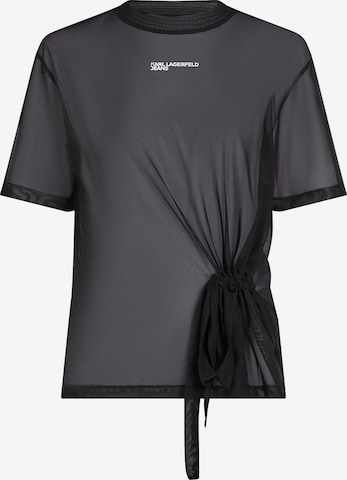 juoda KARL LAGERFELD JEANS Marškinėliai: priekis