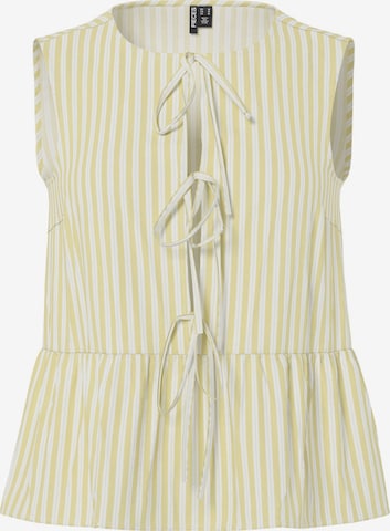 Chemisier 'PCJolly' PIECES en jaune : devant