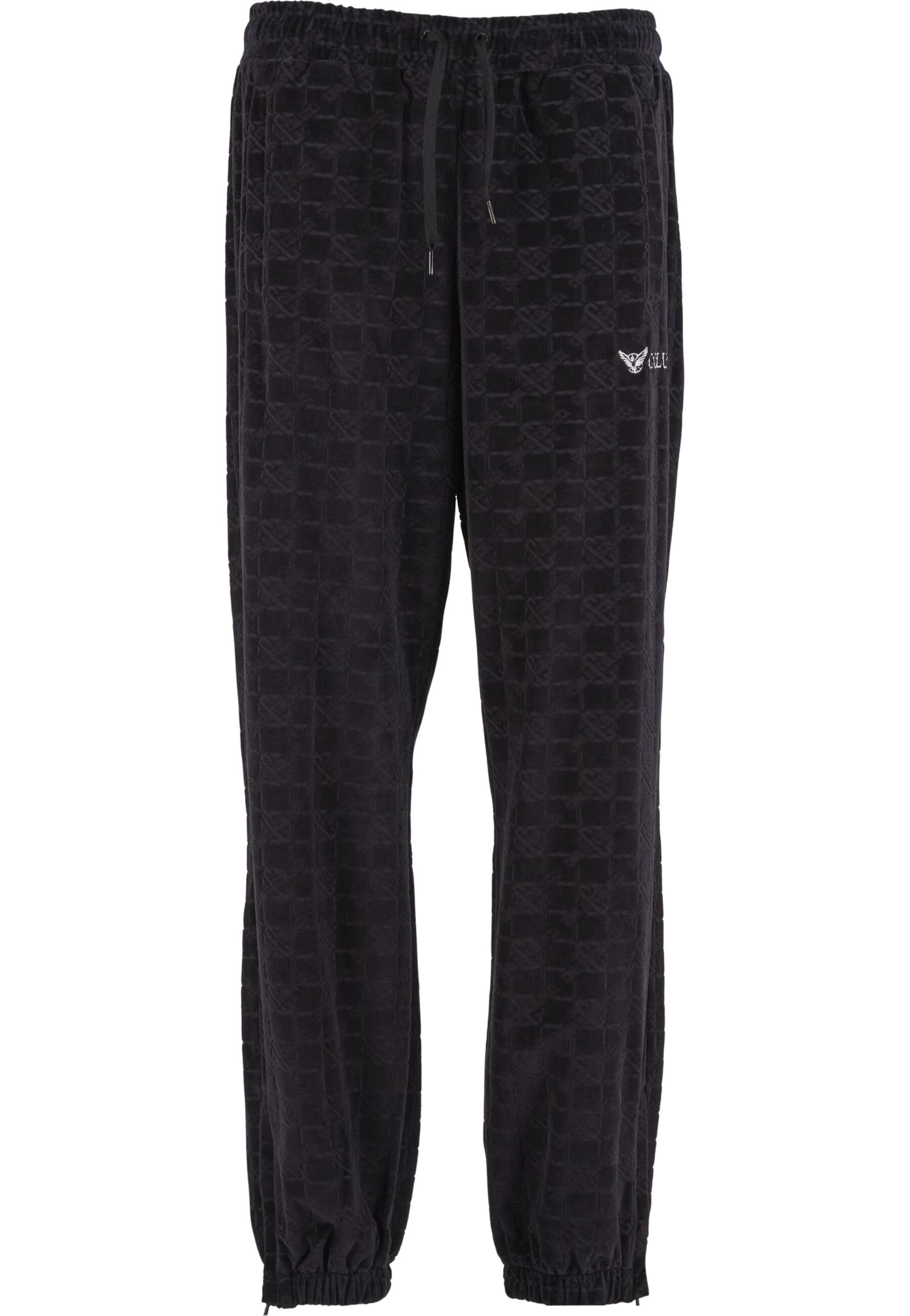 Effilé Pantalon Carlo Colucci en noir : devant