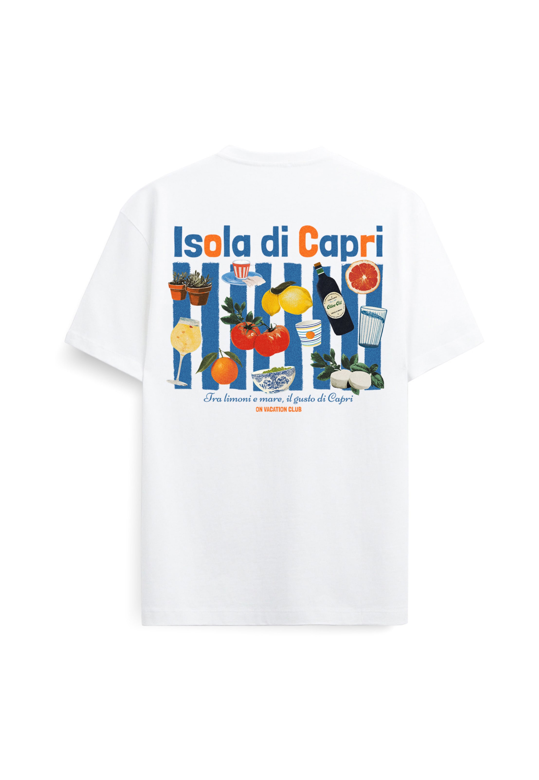 On Vacation Shirt 'Taste Of Capri' in White