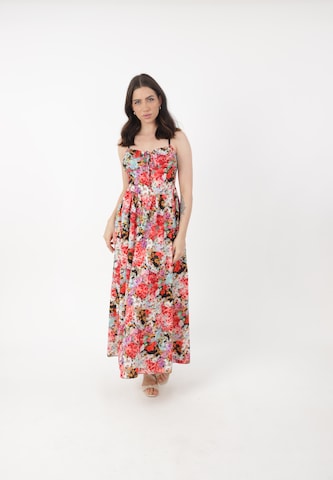 Robe Elara en mélange de couleurs