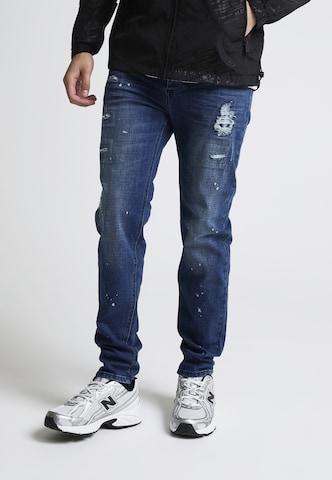 Alessandro Zavetti Slimfit Jeans 'Apollo 005' in Blauw