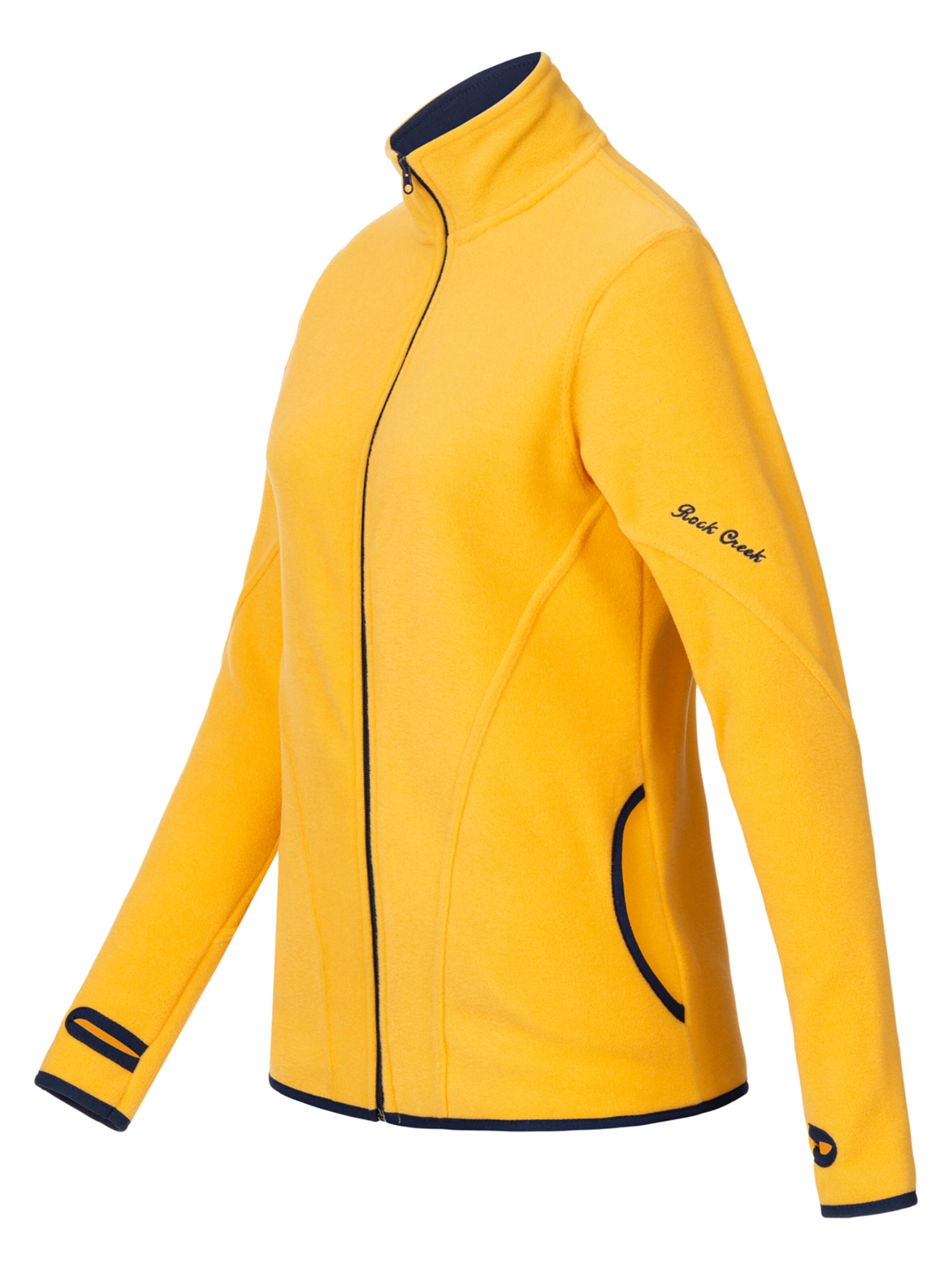 Rock Creek Fleecejacke in Gelb