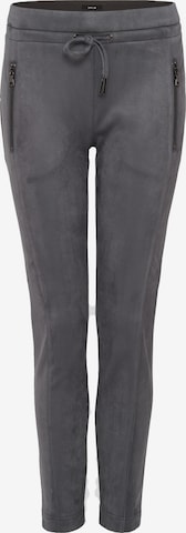 OPUS Slim fit Pants 'Elvina' in Grey: front