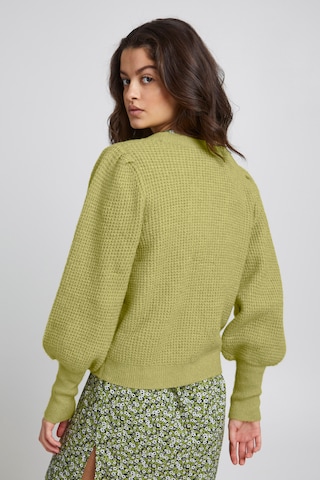 ICHI Knit Cardigan 'IHDUSTY' in Green