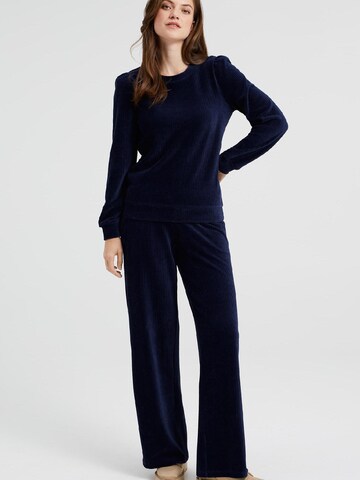 WE Fashion Wide leg Broek in Blauw