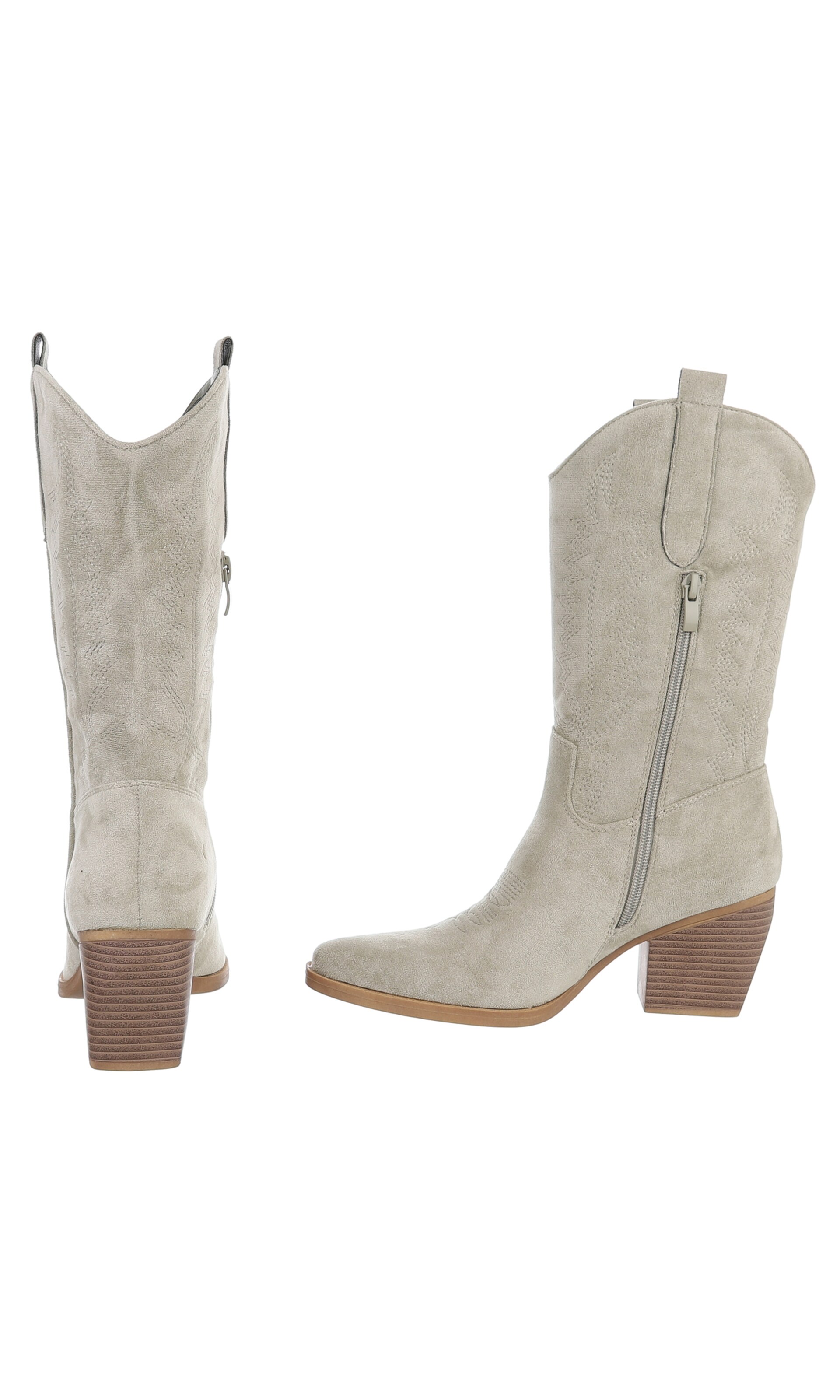 Ital-Design Cowboy Boots in Green