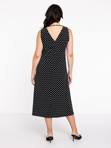 YOEK Kleid ' Polka' in Schwarz