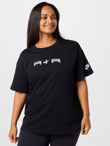 Tricou de la Nike Sportswear pe negru: față