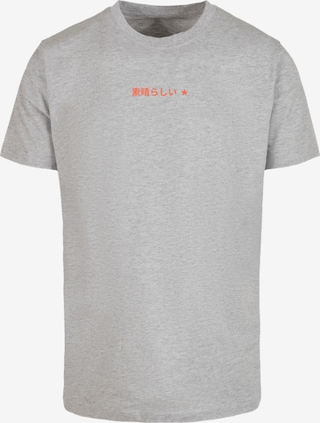 T-Shirt F4NT4STIC en gris : devant
