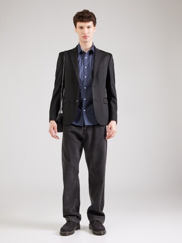 INDICODE JEANS - Regular Fit Camisa 'Gentor' em azul
