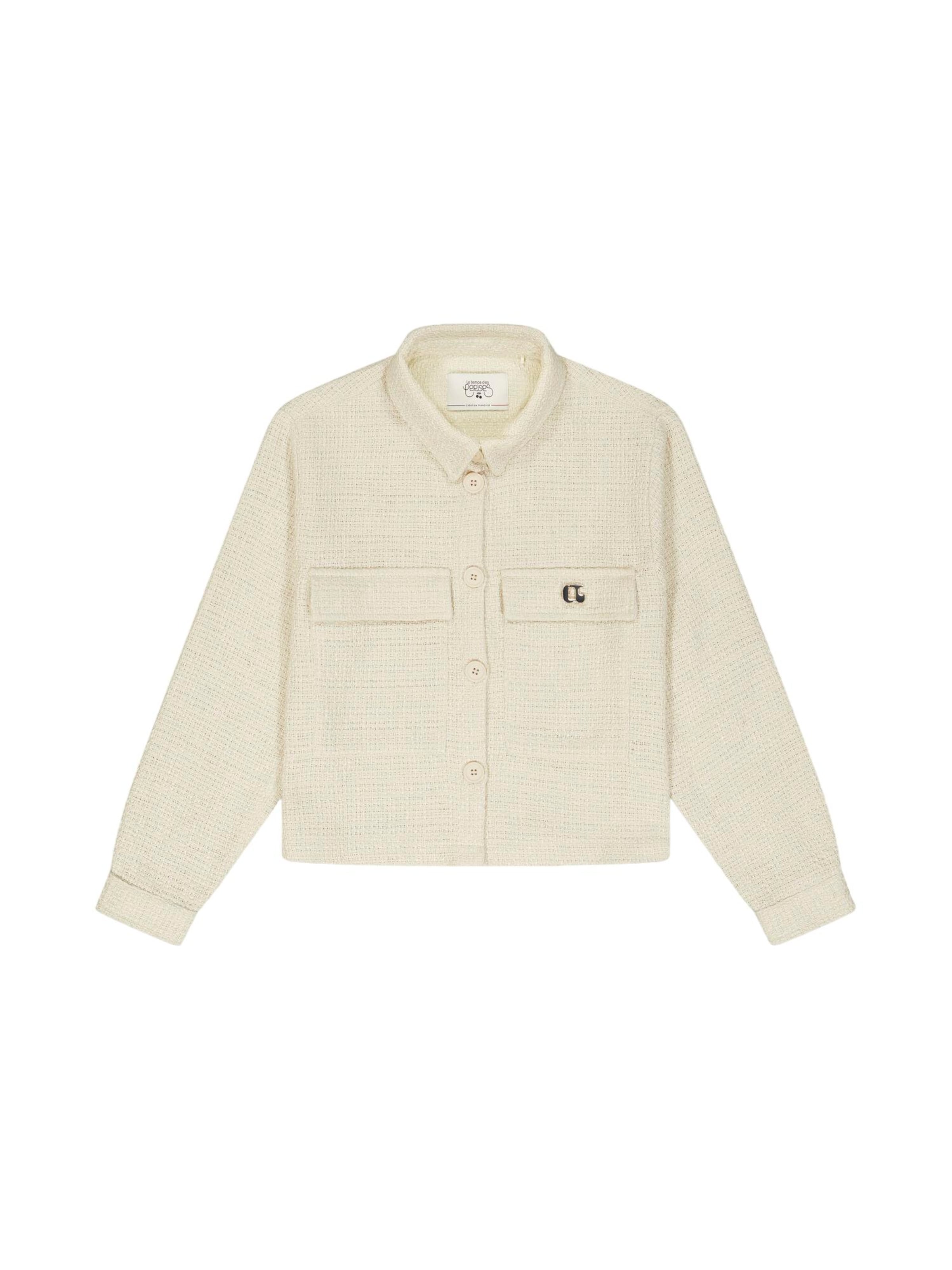 Veste mi-saison Le Temps Des Cerises en beige : devant