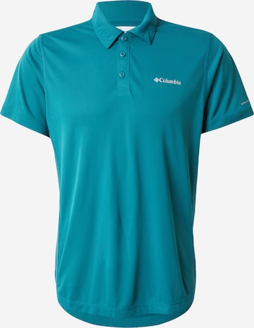 COLUMBIATehnička sportska majica 'Zero Rules' - zelena boja: prednji dio