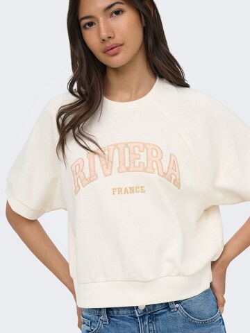 ONLY Sweatshirt 'ONLDaze' in Wit