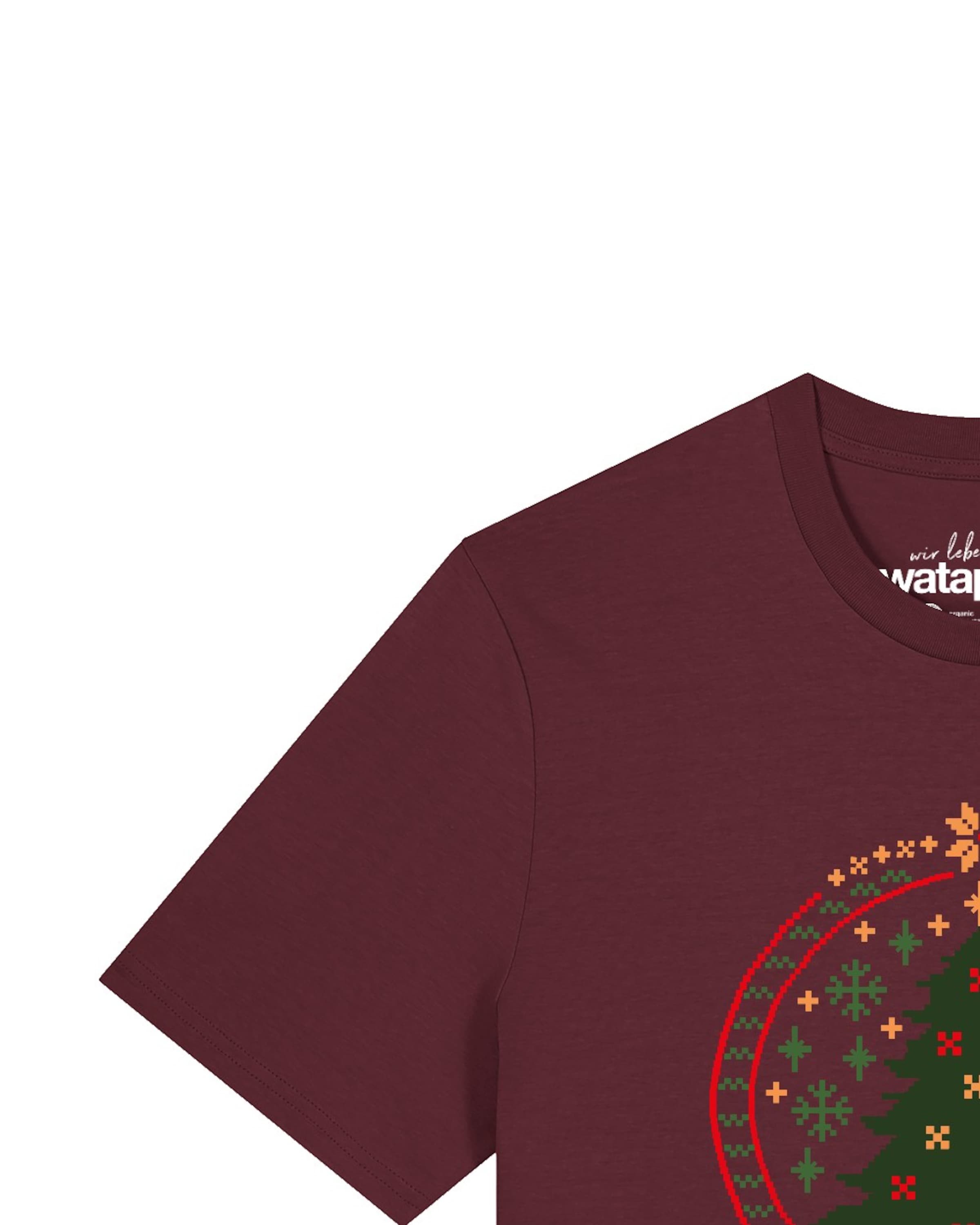T-Shirt 'Weihnachtszeit' Watapparel en rouge