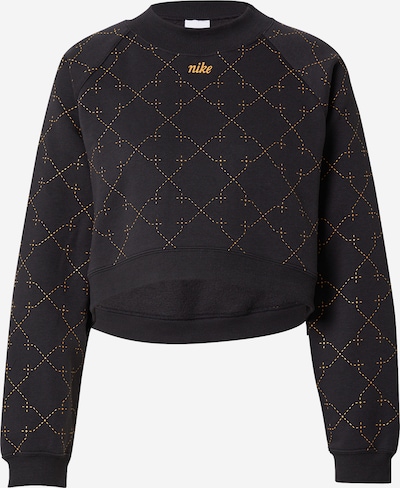 NIKE Sportief sweatshirt in de kleur Goudgeel / Zwart, Productweergave