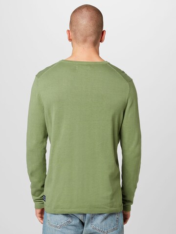 TOM TAILOR DENIM Sweater in Green