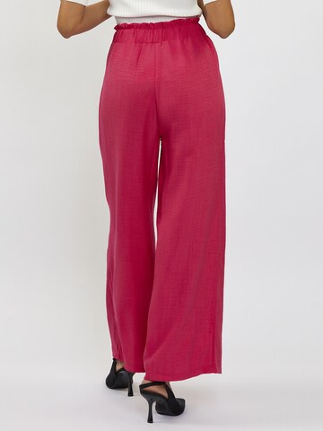 Wide Leg Pantalon FRESHLIONS en rose