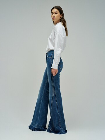 évasé Jean 'Faith' Salsa Jeans en bleu