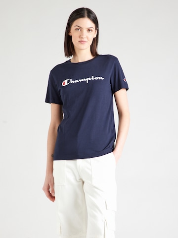Maglietta di Champion Authentic Athletic Apparel in blu: frontale