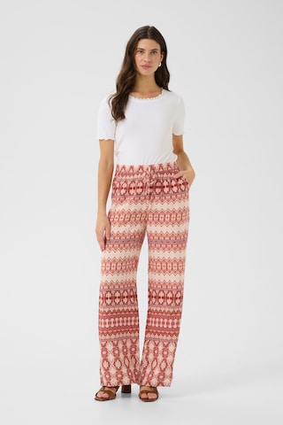 Cream Loosefit Hose 'Tiah' in Orange