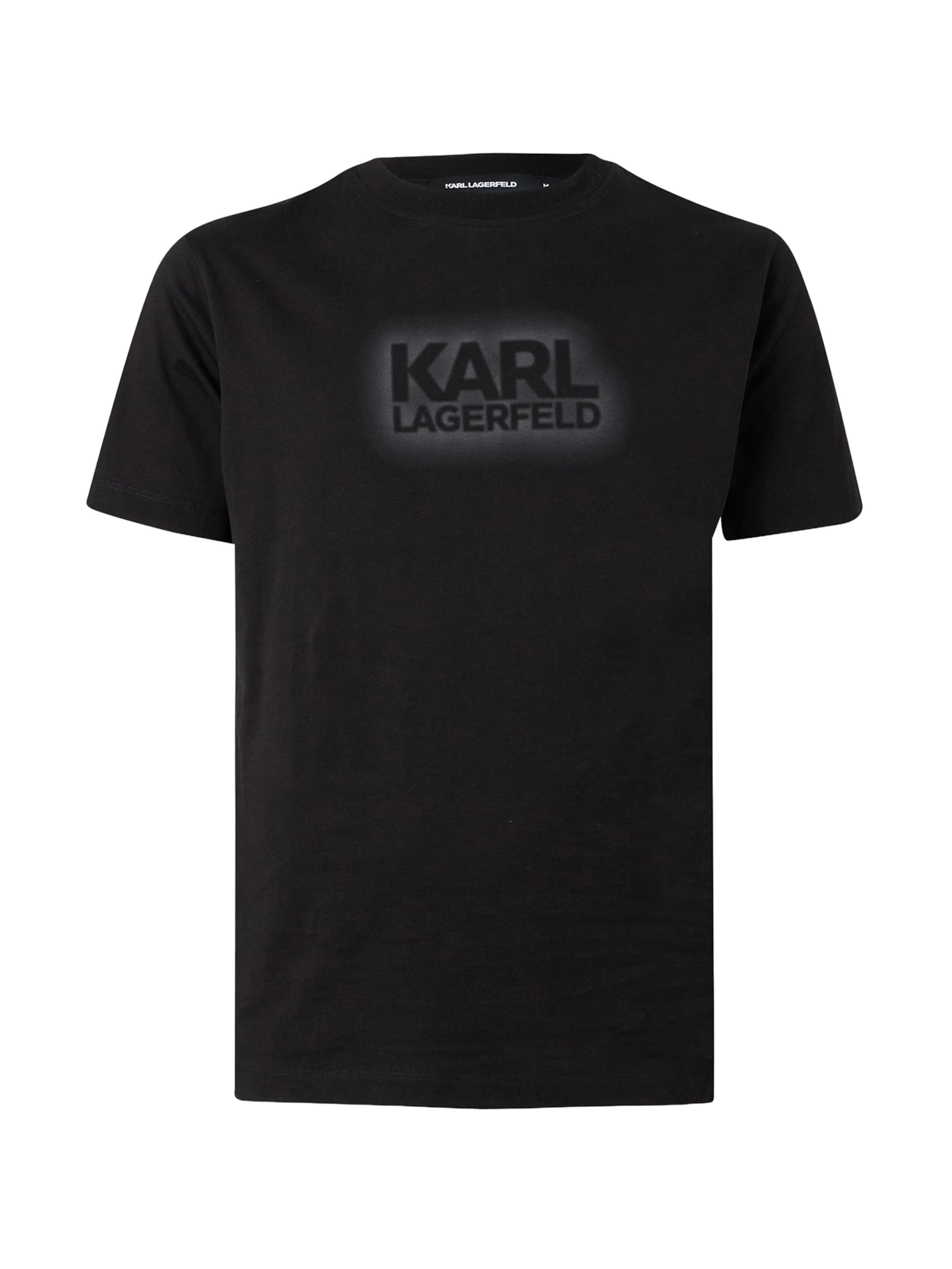 Karl Lagerfeld Μπλουζάκι σε μαύρο: μπροστά