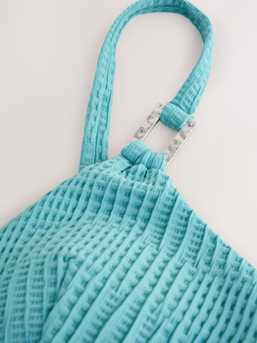 Mint Velvet Треугольник Верх бикини в Синий