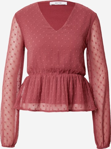 Camicia da donna 'Silva' di ABOUT YOU in rosso: frontale