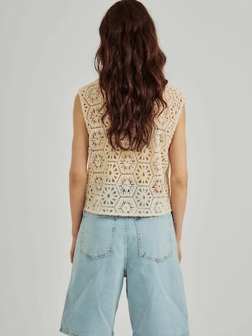 Gilet in maglia di NORR in bianco
