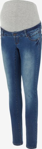 Skinny Jeans 'Jackson' di MAMALICIOUS in blu: frontale