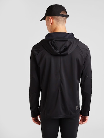 On Athletic Zip-Up Hoodie 'Climate' in Black